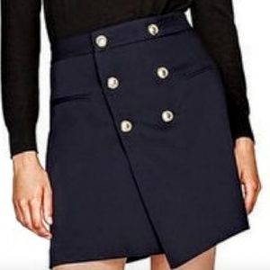Sailor Skirt Zara Basic Collection Navy 17" Length